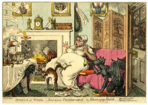 Satirical print featuring Joanna Southcott